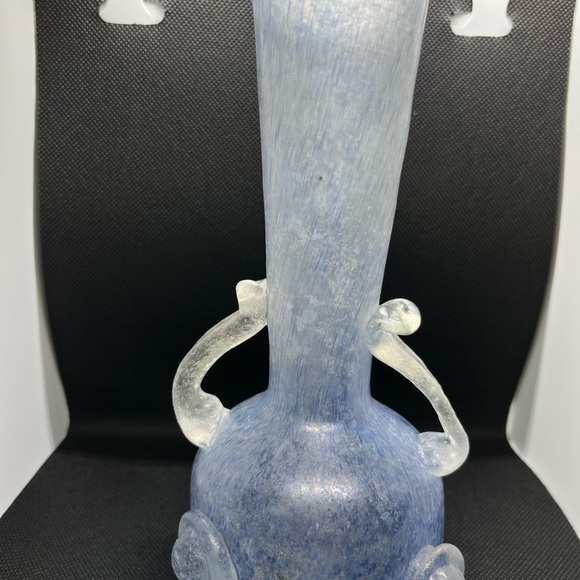 Vintage Murano Scavo Glass Vase - Picture 6 of 8